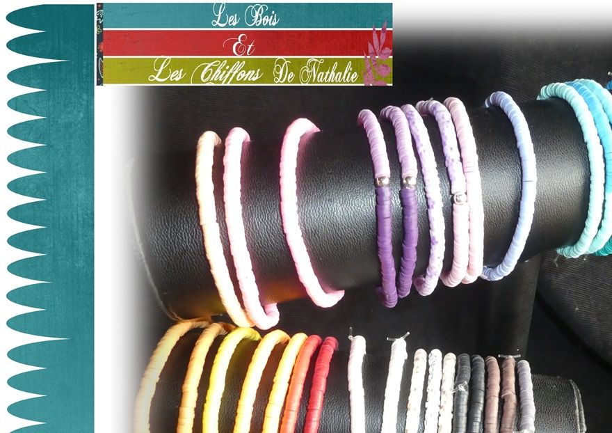 bracelets en fimo ( pâte polymère)