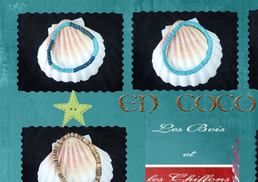bracelets en coco